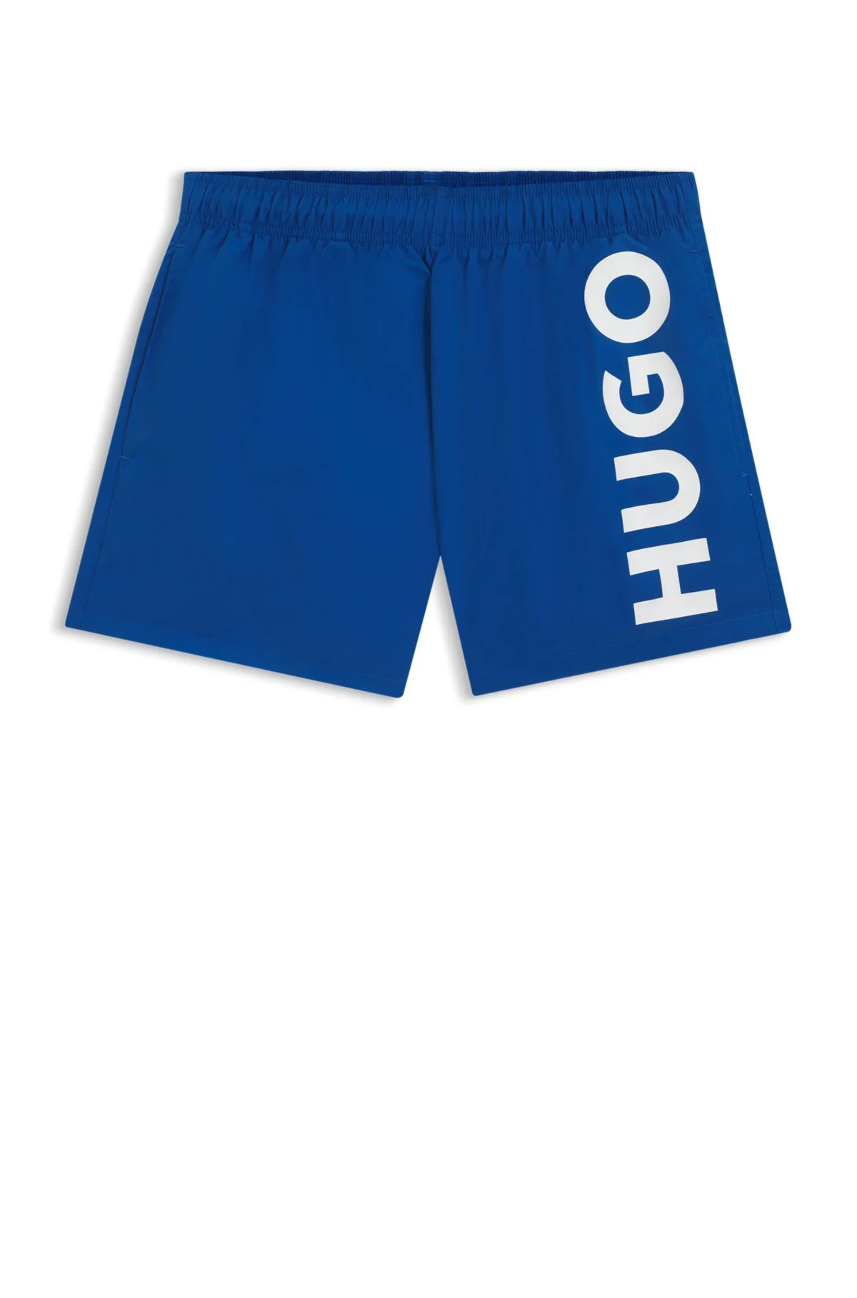 QUICK-DRY SWIM SHORTS WITH VERTICAL LOGO PRINT - 1