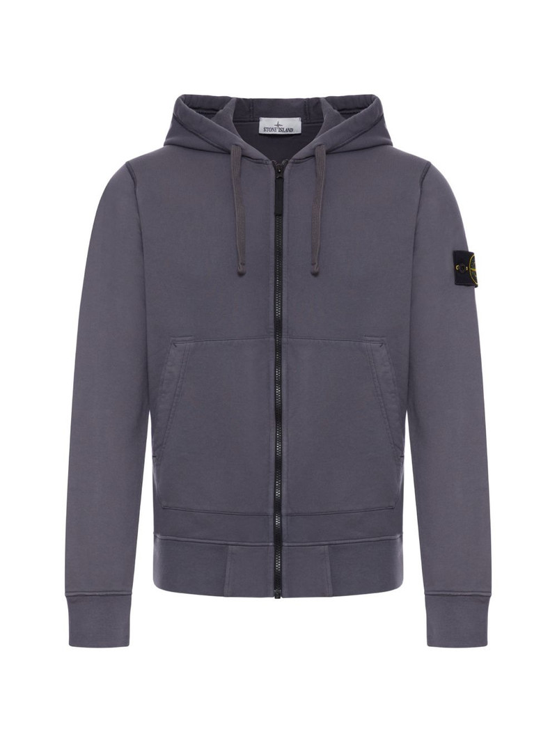 Compass-badge zip-up hoodie 1