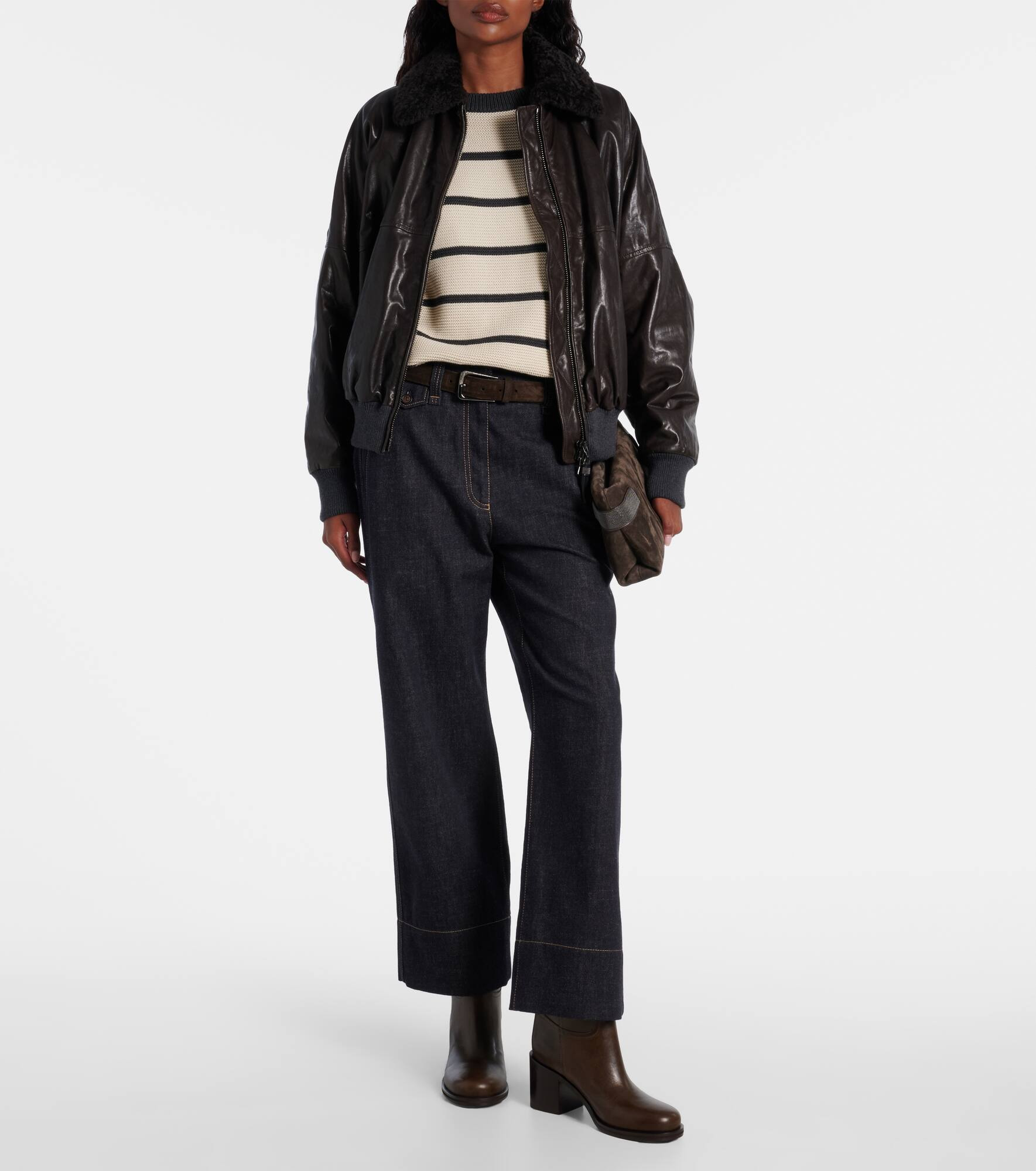 Leather blouson - 2