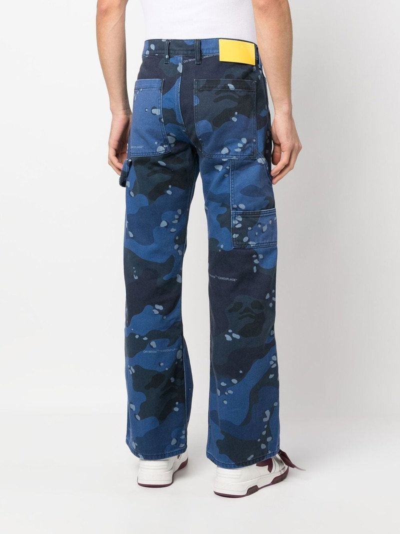 camouflage-print carpenter jeans 4