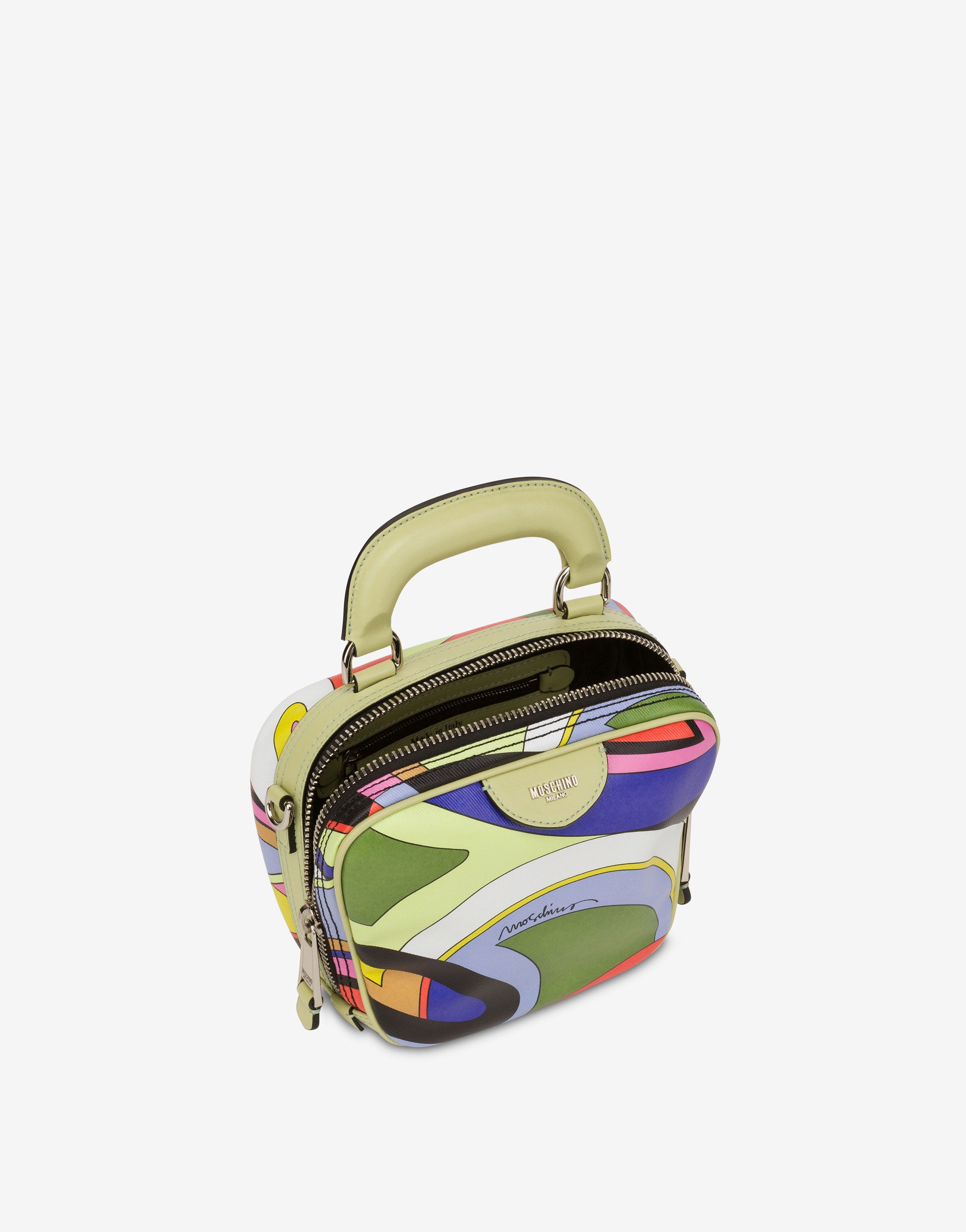 MULTI-COLOURED PRINT CANVAS HANDBAG - 3