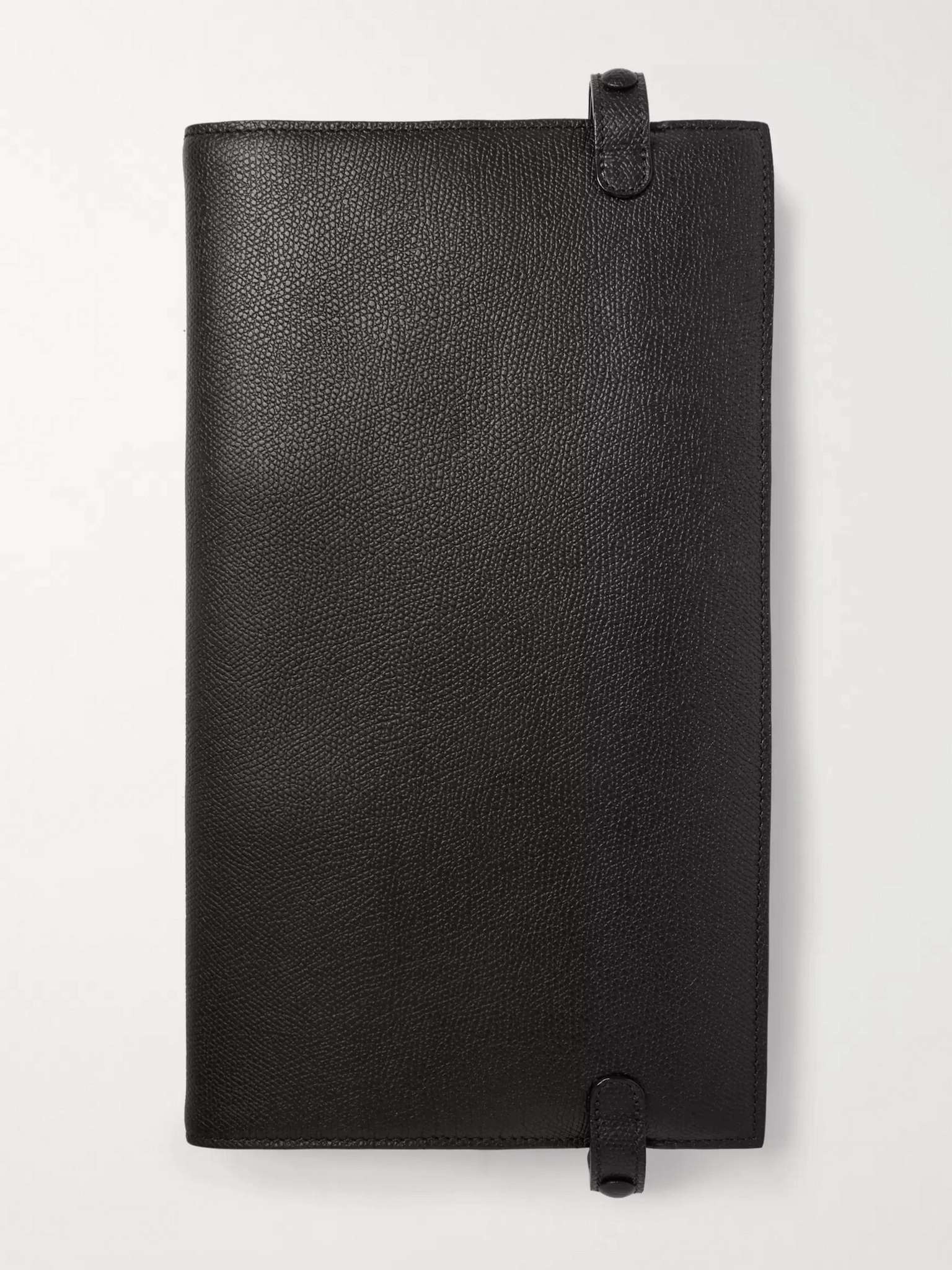 Pebble-Grain Leather Tech Case - 1