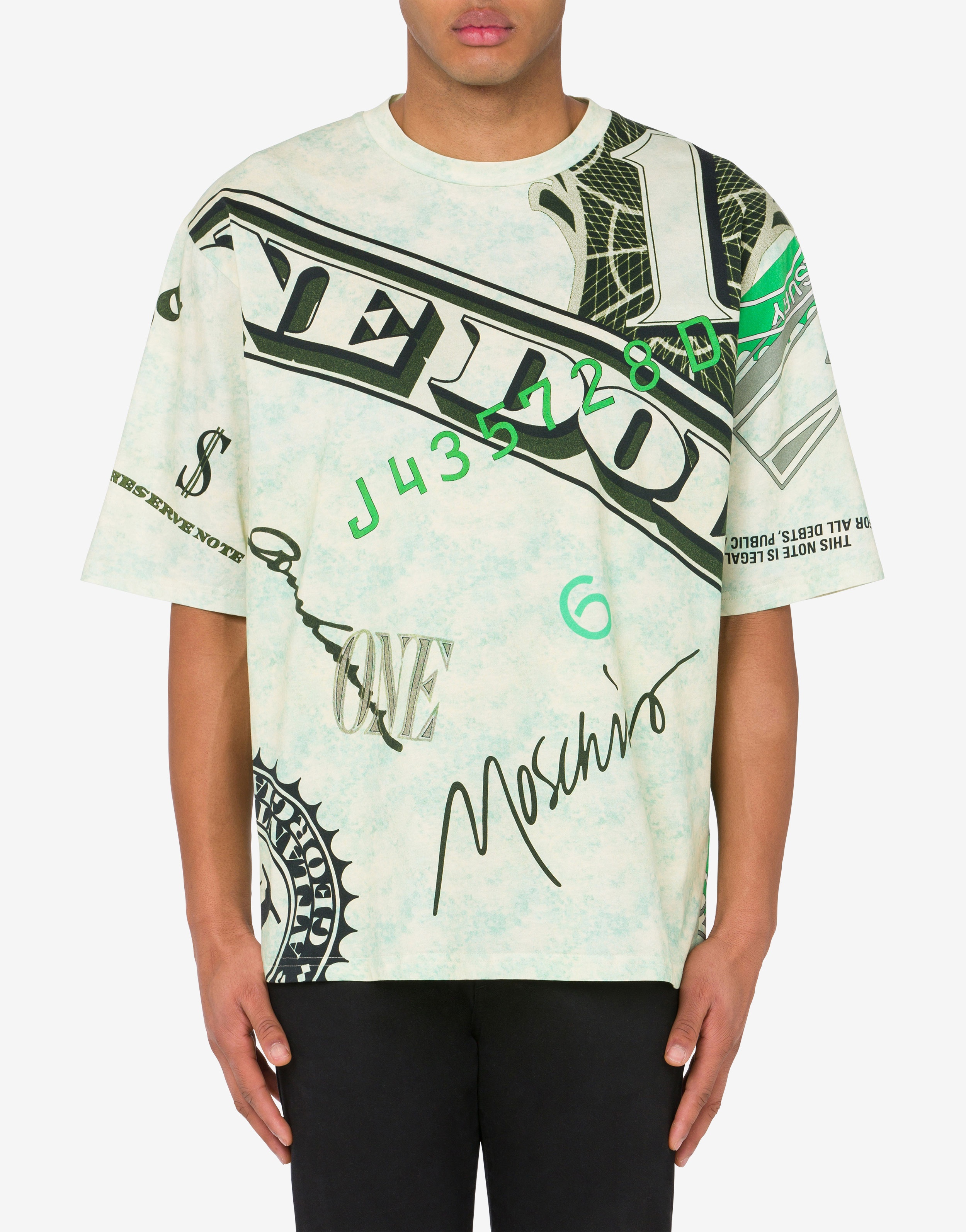 DOLLAR PRINT JERSEY T-SHIRT - 2