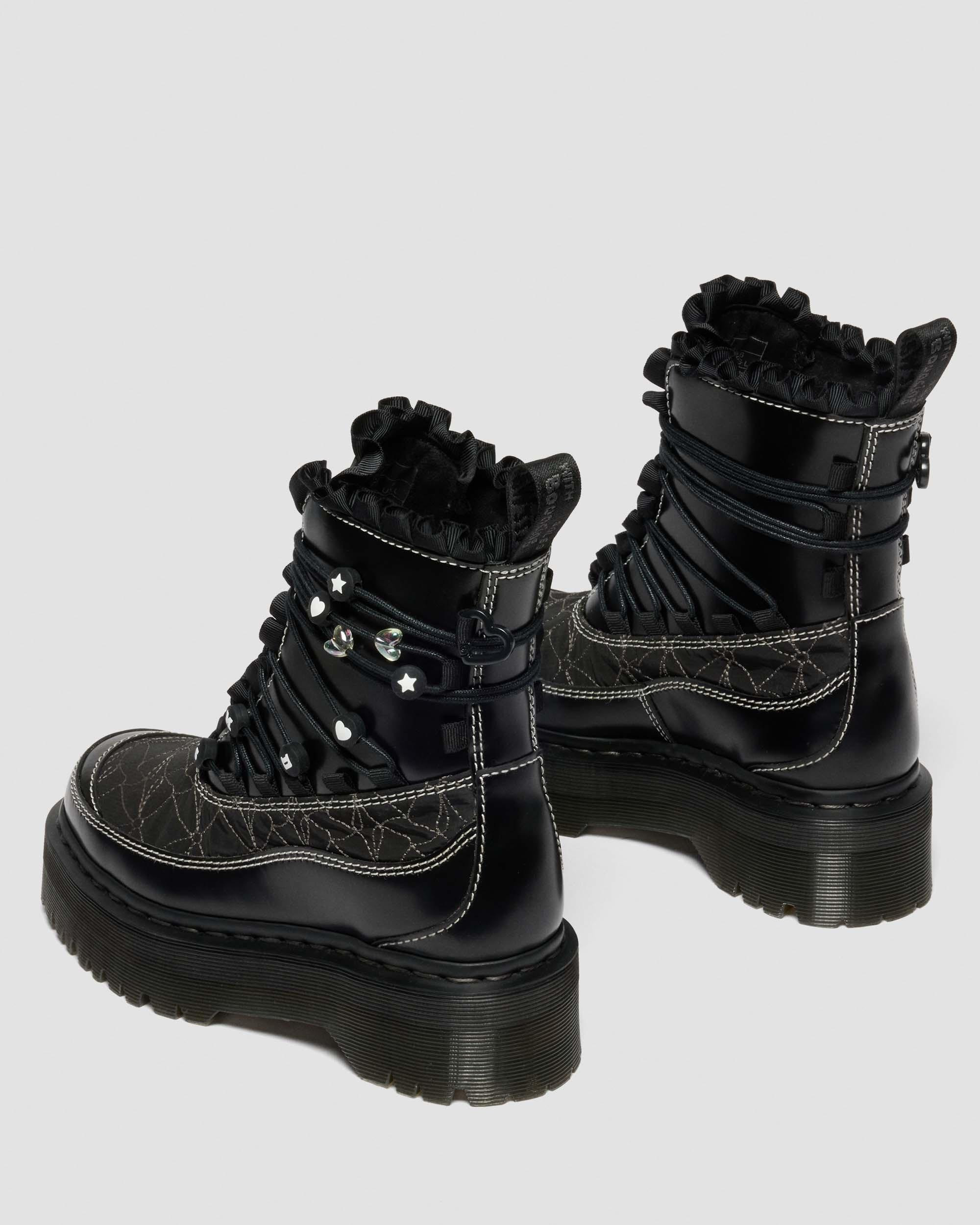 JADON FRILL Smooth Leather Platform Boots - 5