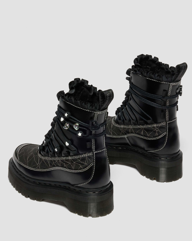 JADON FRILL Smooth Leather Platform Boots 6
