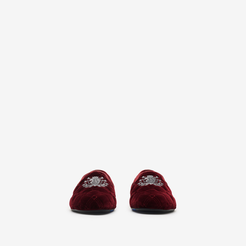 Burberry Quilted Velvet Estate Slippers outlook