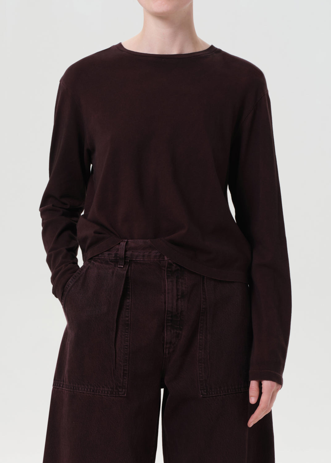 SYDNEY LONG SLEEVE TEE IN CIPHER - 2