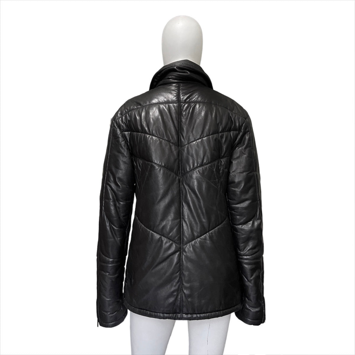 Gucci Fall 1998 Tom Ford Lambskin Leather Quilted Down Puffer Jacket 48 - 7