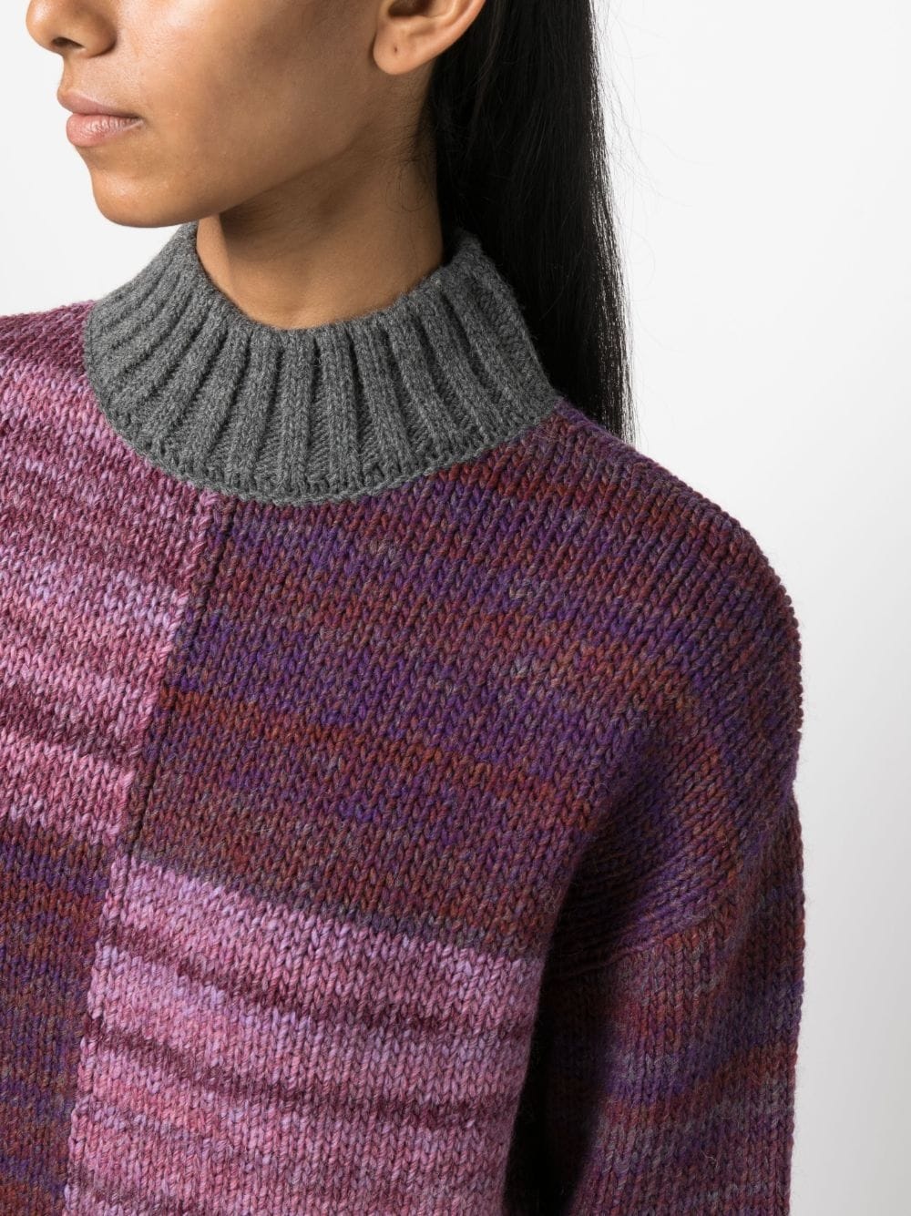Damien mÃ©lange-effect knitted jumper - 5