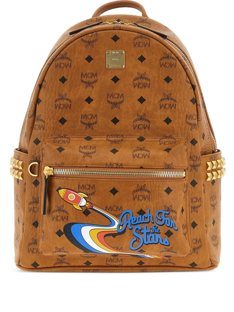 Visetos-monogram rocket-print backpack 1