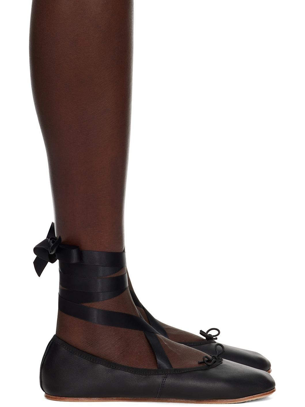 Black Sophia Ballerina Flats - 1