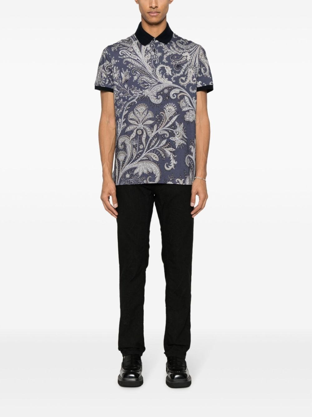 jacquard slim-fit jeans - 2