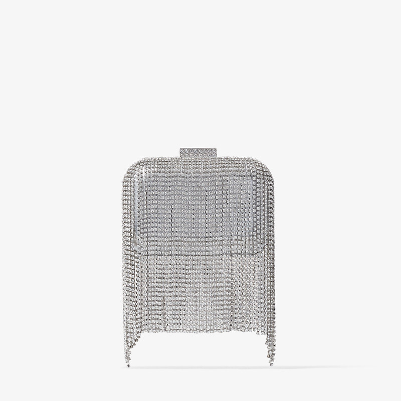 Micro Cloud
Silver Crystal Mini Bag with Fringe 8