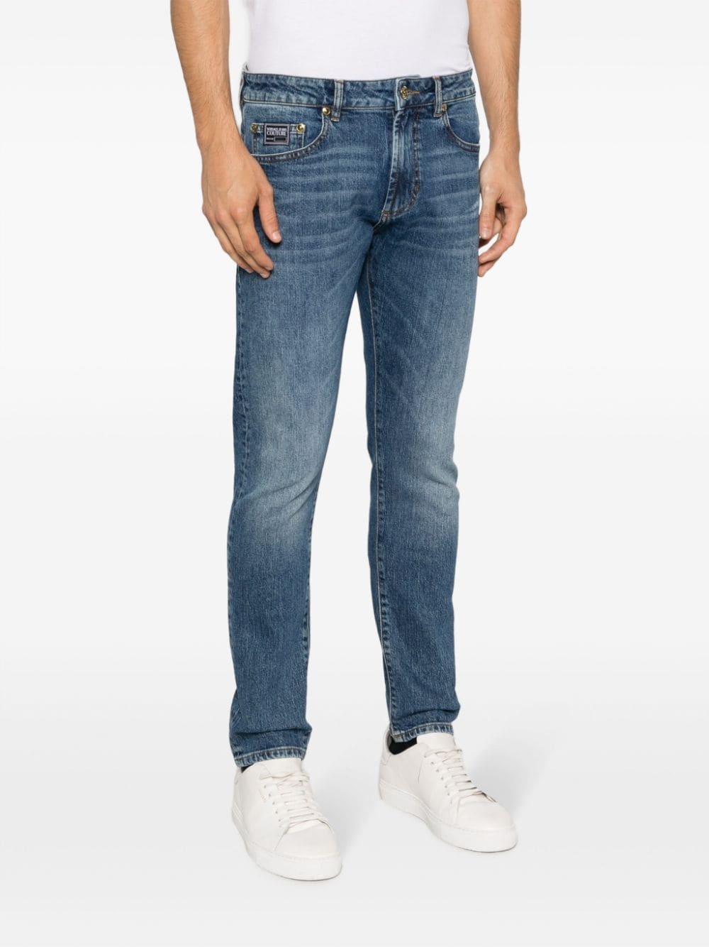 logo-appliquÃ© slim-cut jeans - 3
