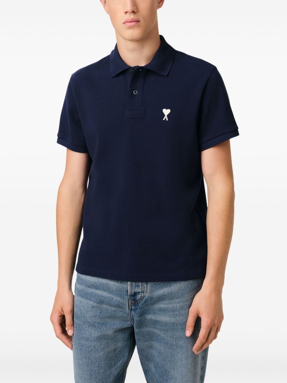 embroidered logo polo shirt - 5