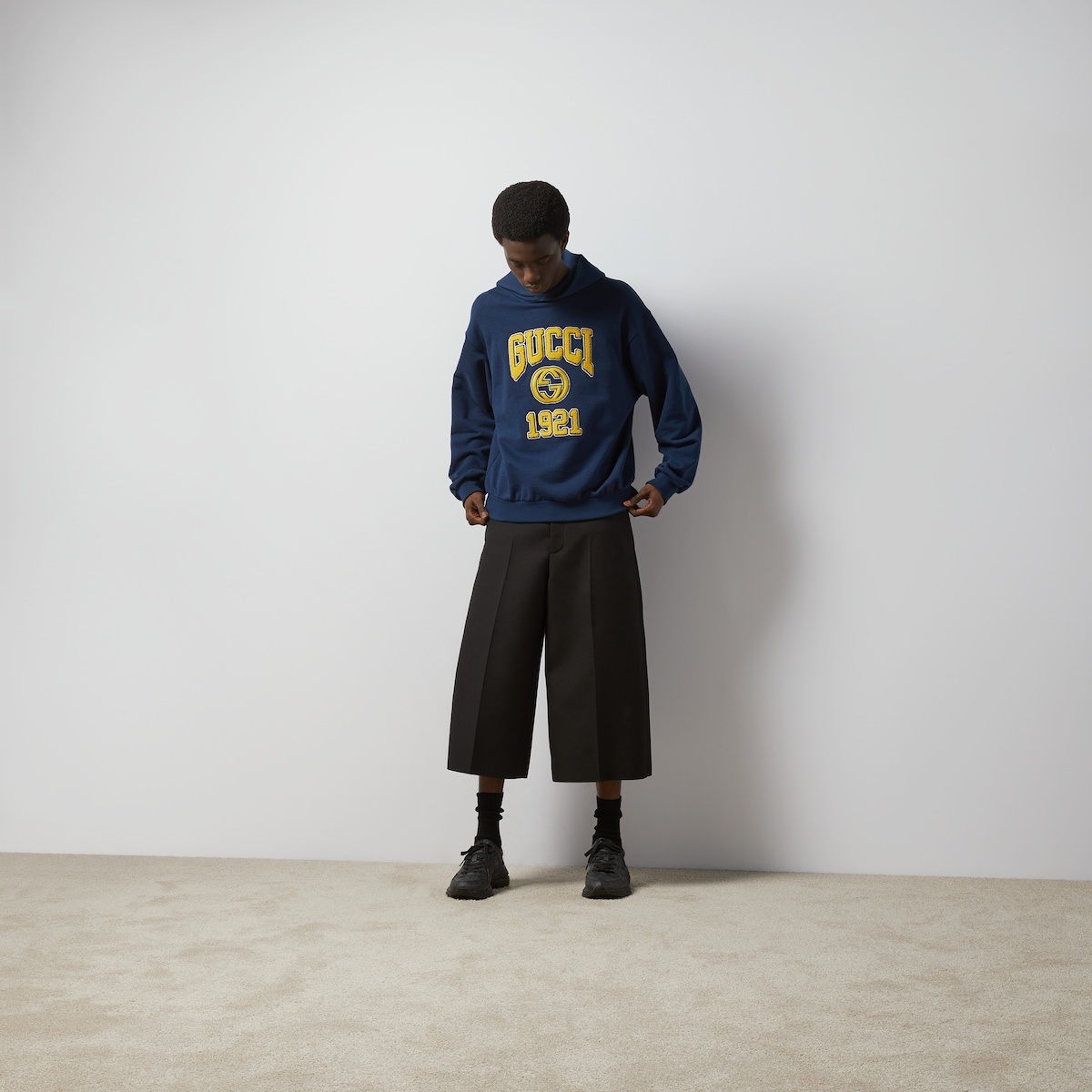 Cotton jersey hooded sweatshirt - 2