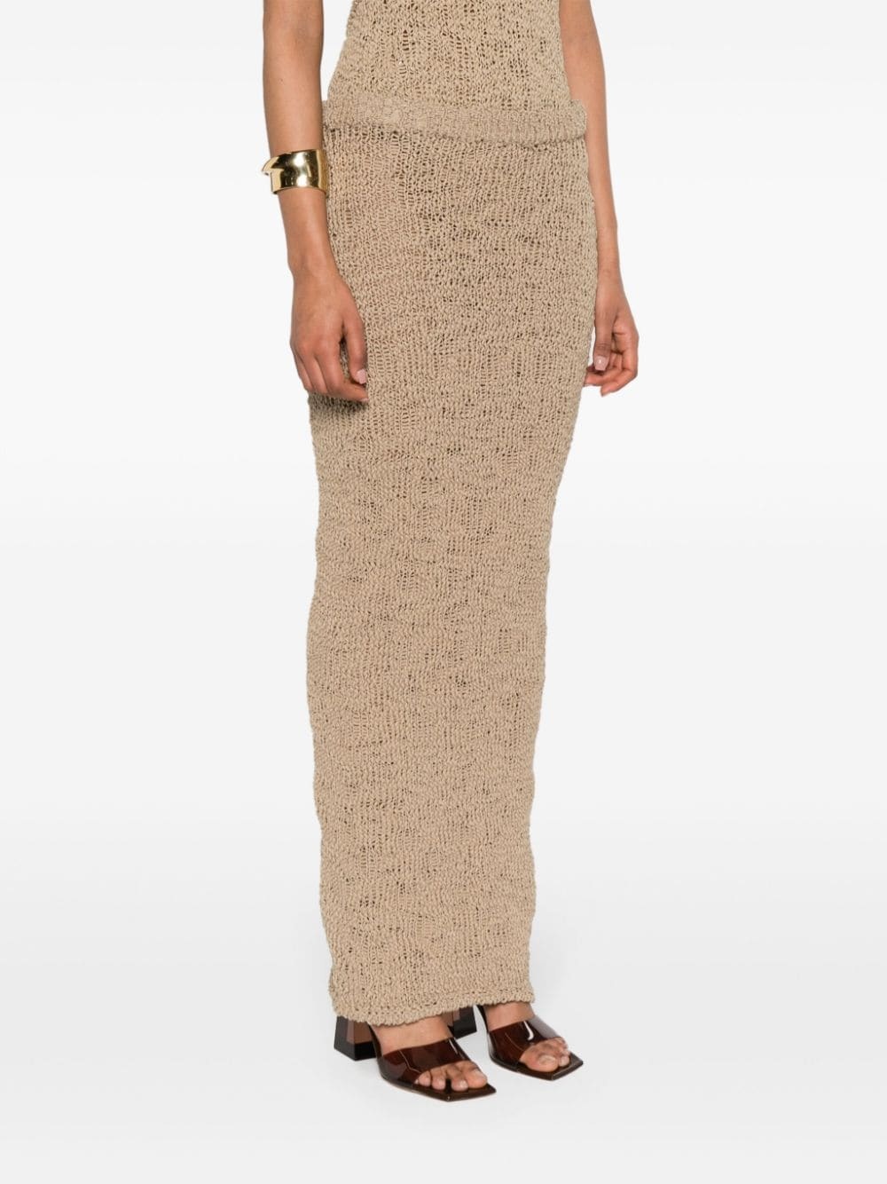 column crocket maxi skirt - 3