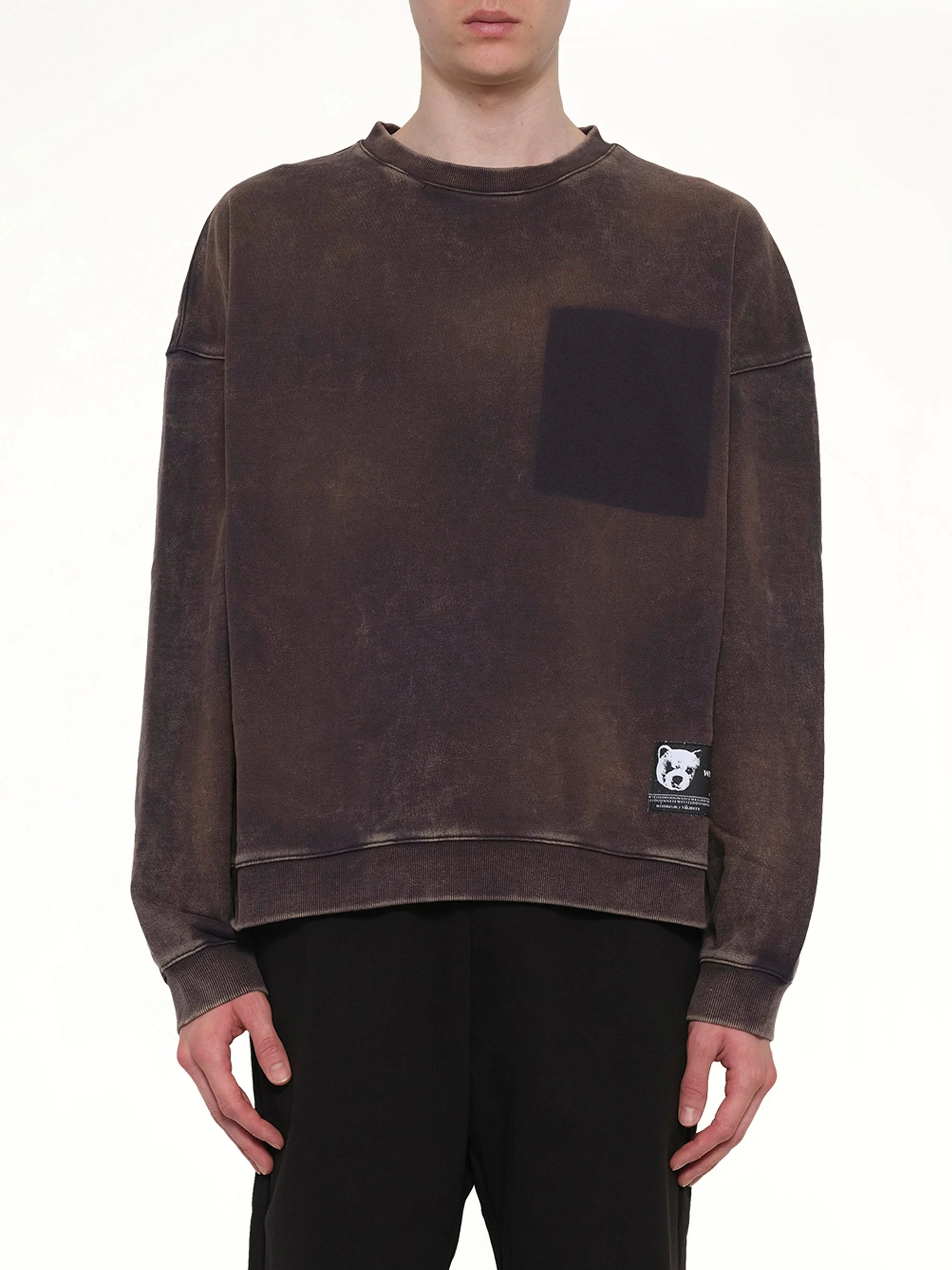 Teddy ID Sweatshirt in Charcoal - 1