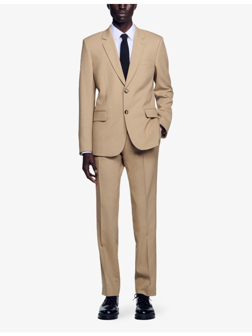 Notch-Lapel Stretch-Wool Jacket - 2