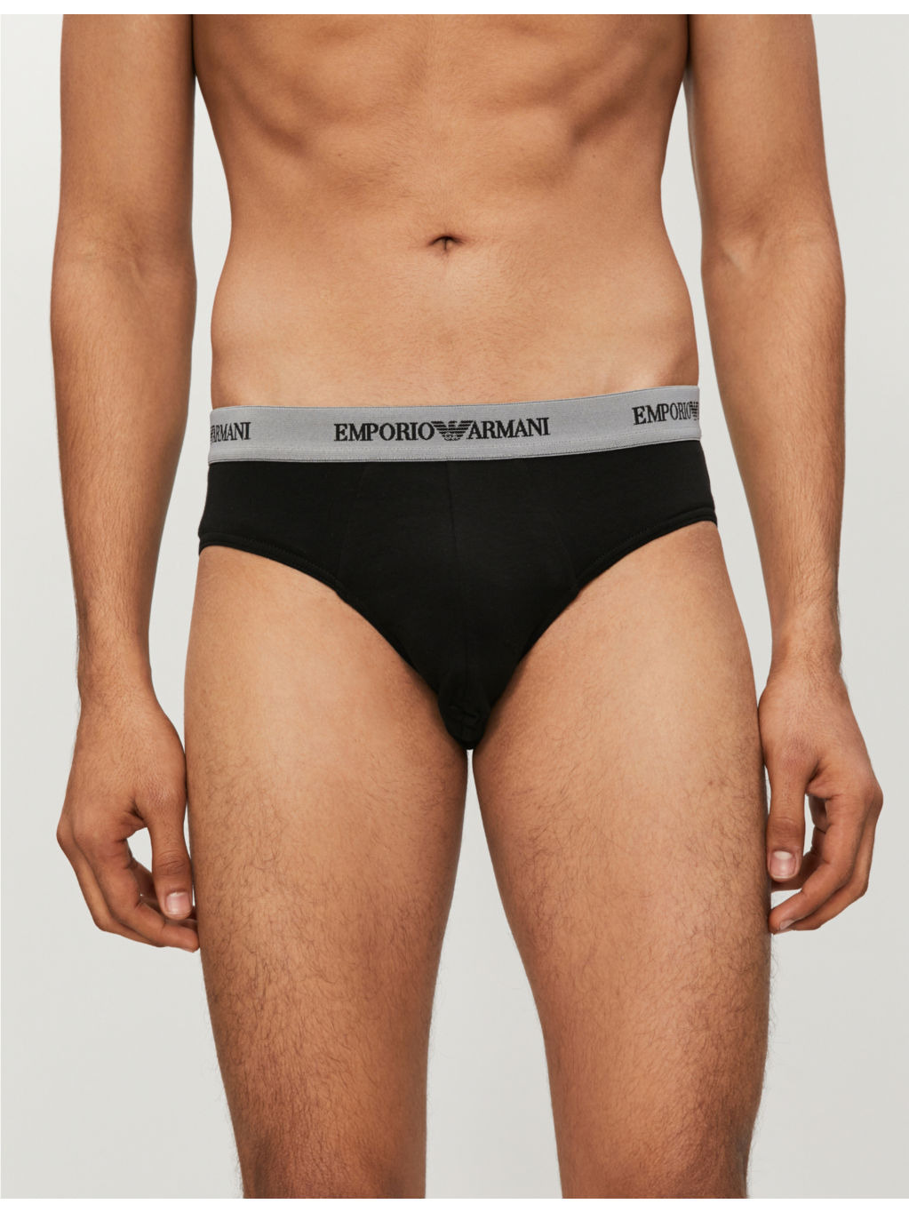 Pack of two slim-fit stretch-cotton briefs - 4