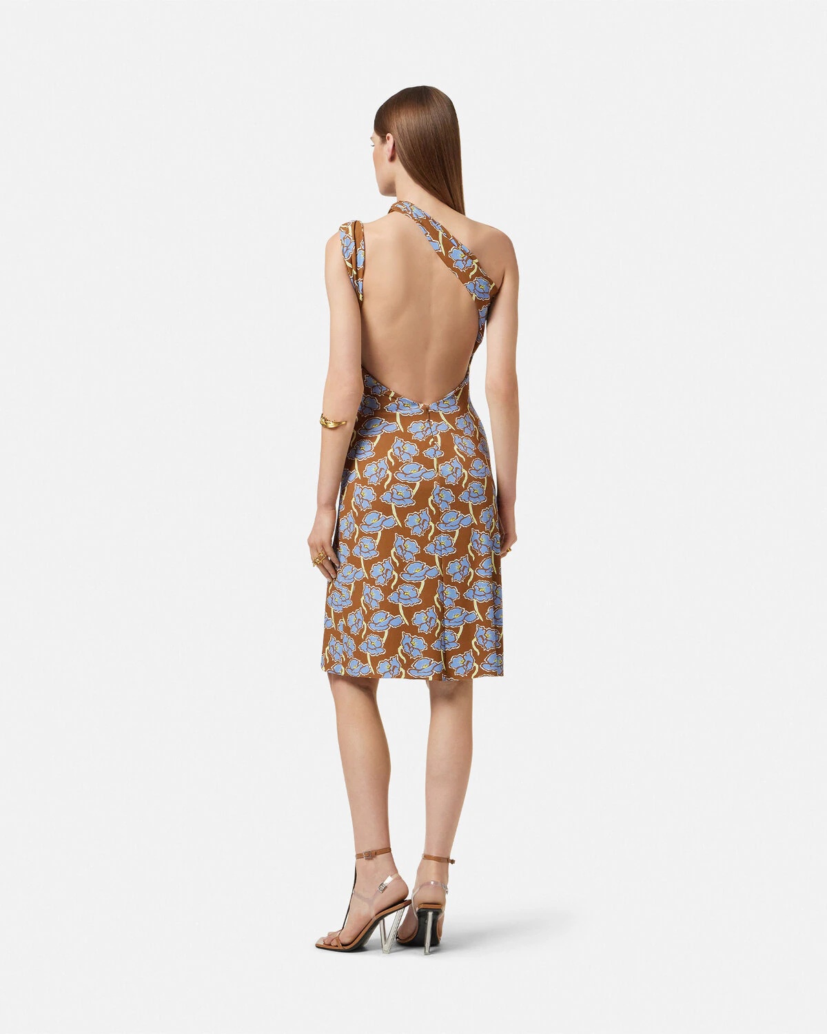 Poppies One-Shoulder Midi Dress - 5