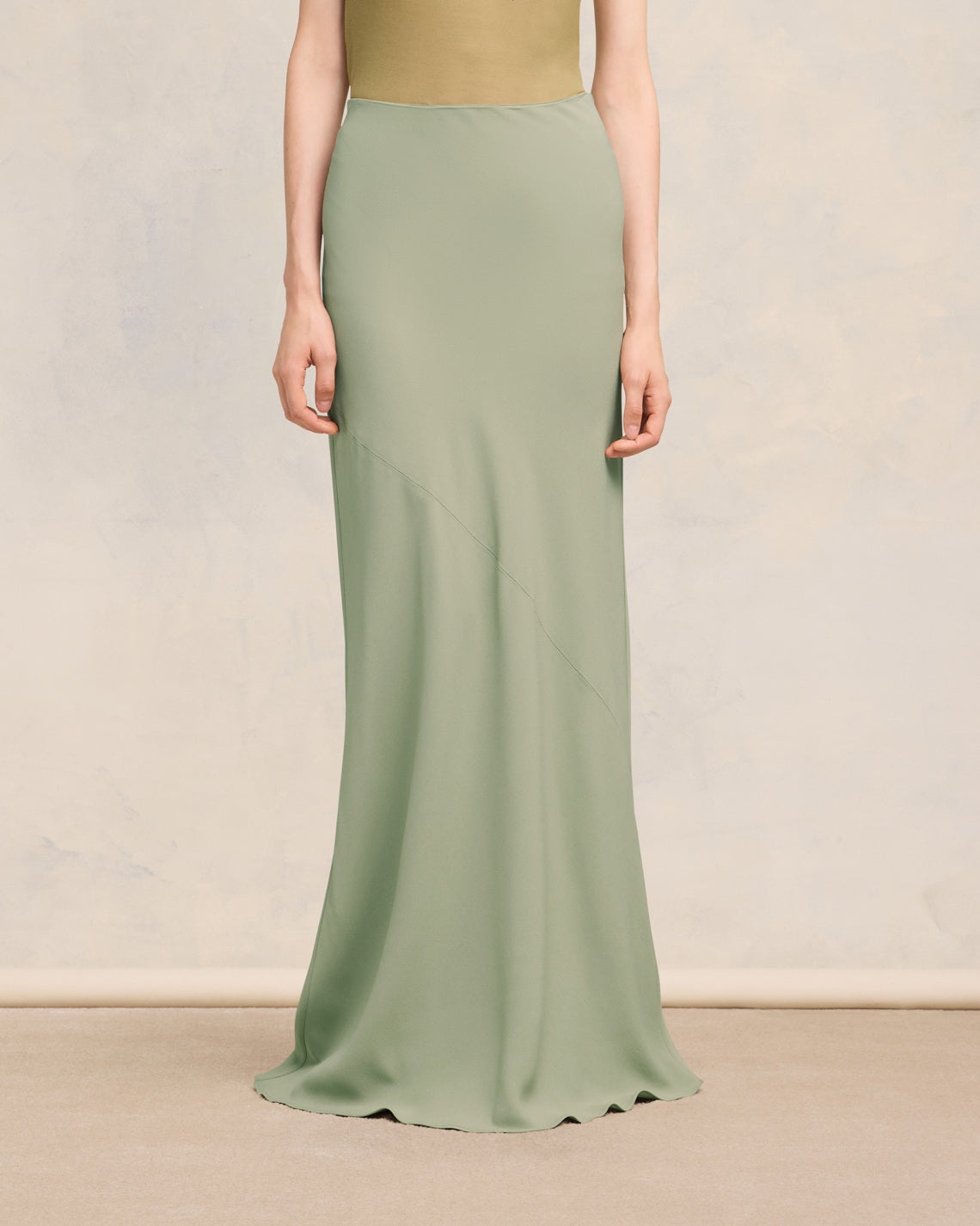 LONG SKIRT WITH BIAS CUT - 3