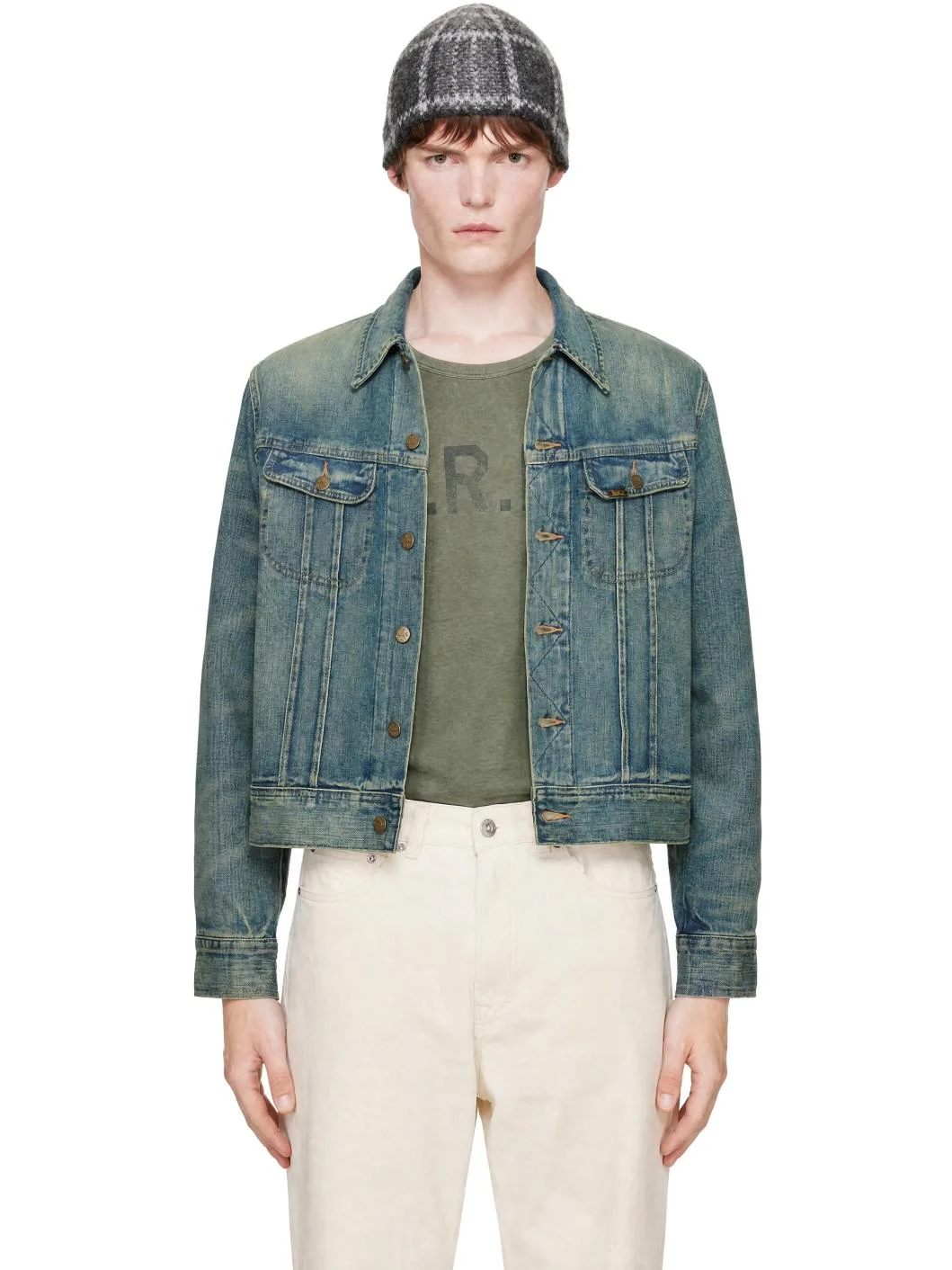 Blue Indigo Denim Trucker Jacket - 1