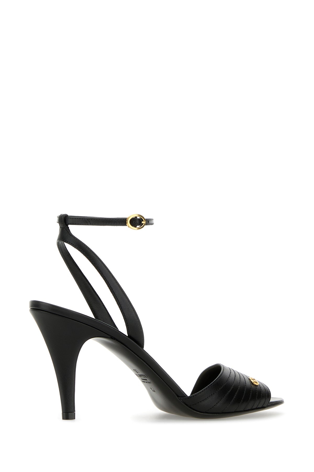 Black leather Ladycrush sandals - 3