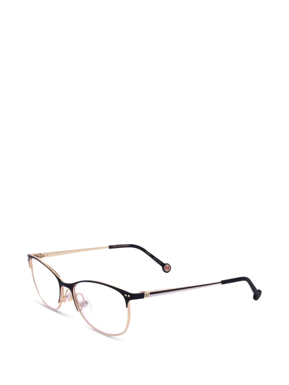 logo-detail cat-eye glasses - 1