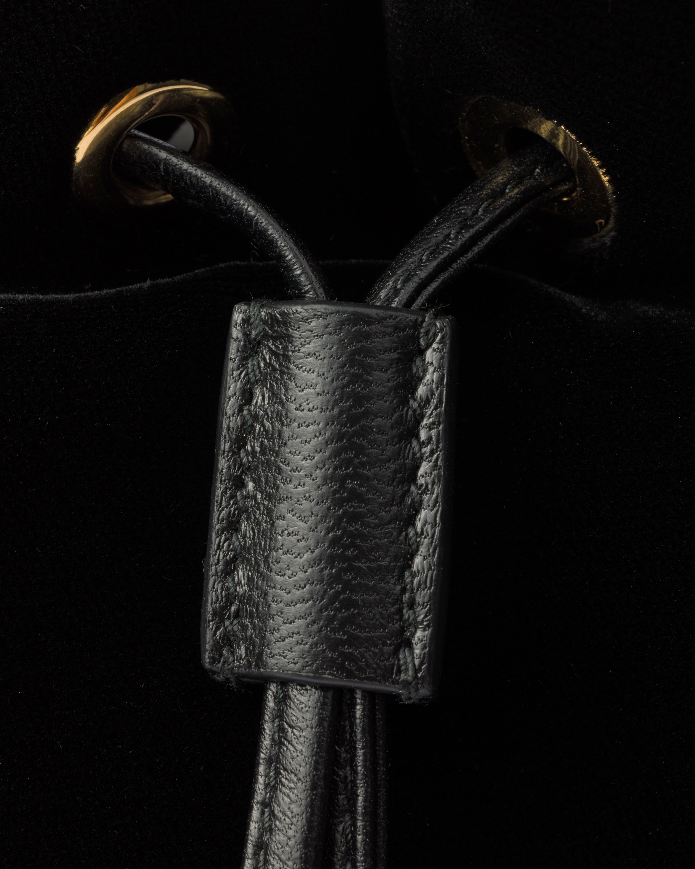 Velvet mini-bag with nappa leather details - 6