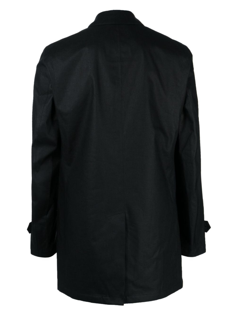 plain linen shirt jacket - 2