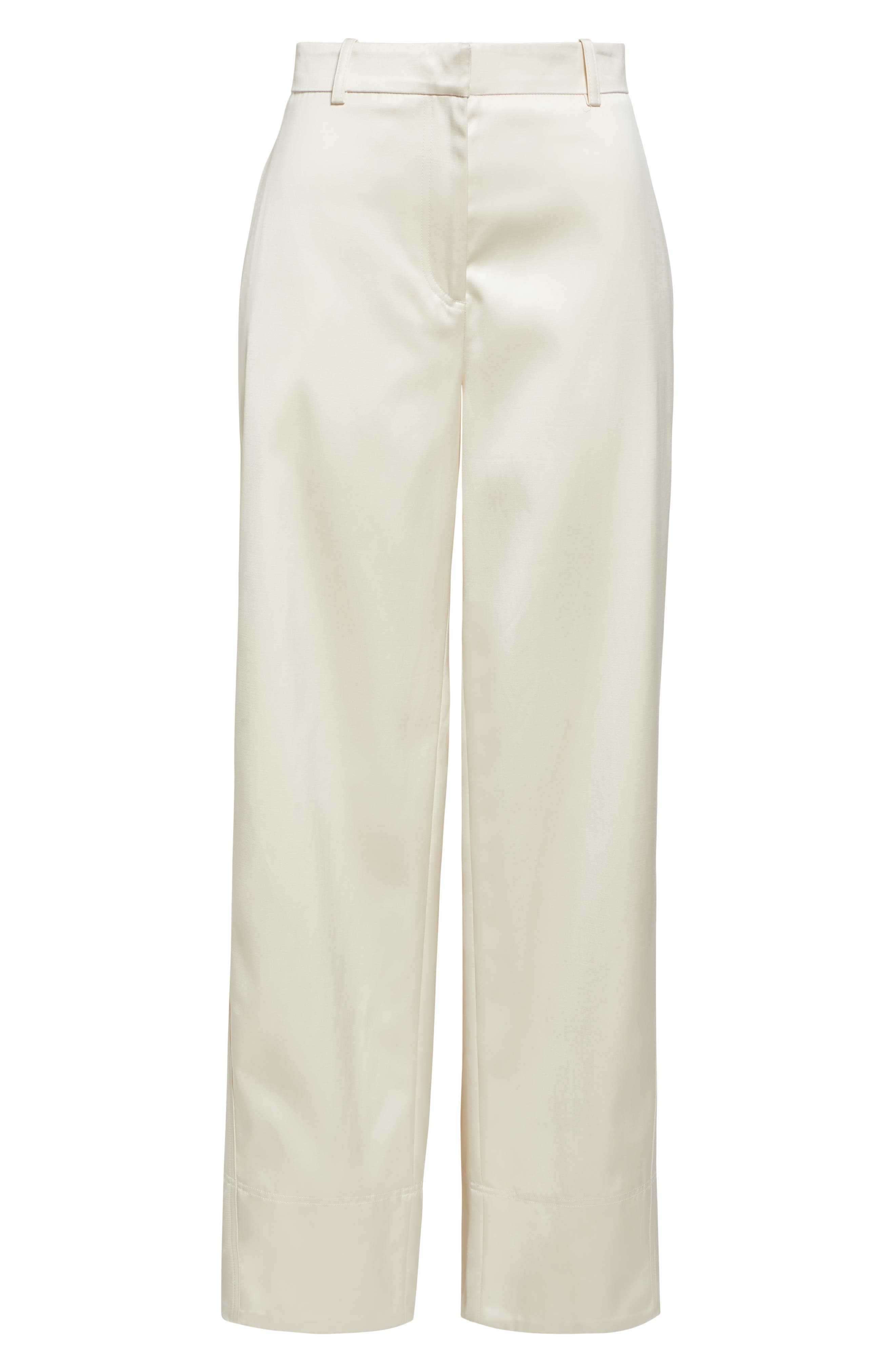 TOTEME Twisted Seam Trousers in Ecru at Nordstrom - 6