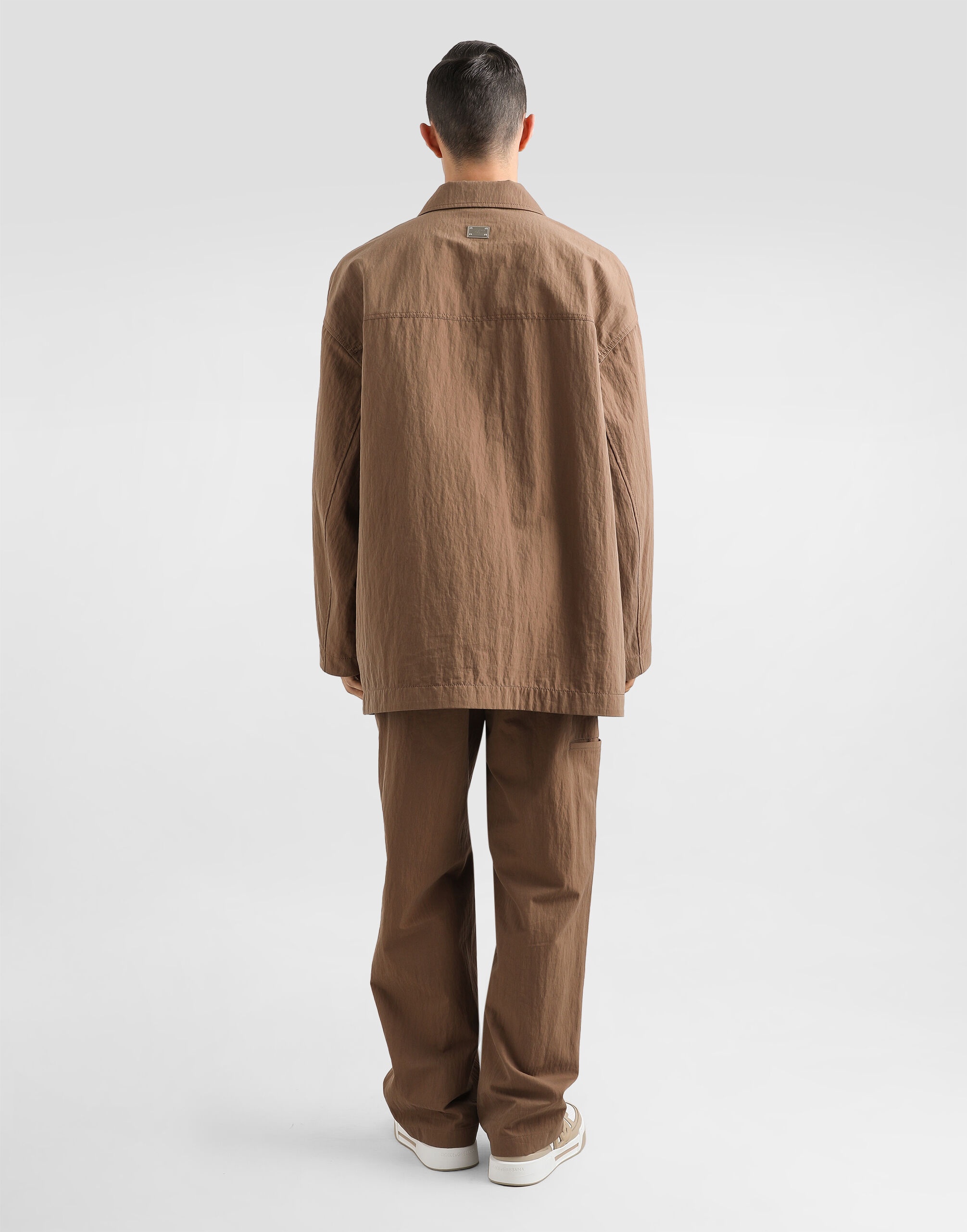 Technical fabric parka with tag - 3