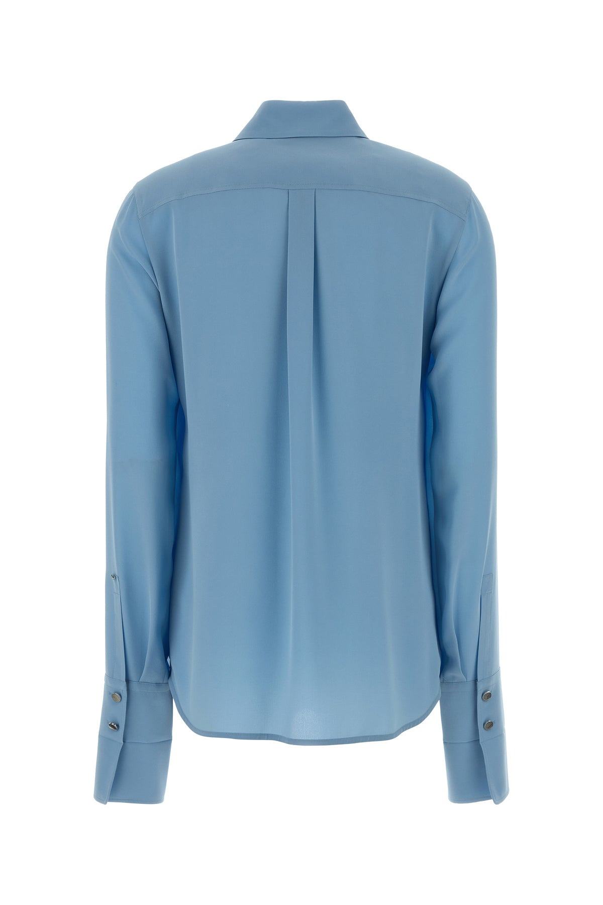 Light-blue crepe Circolo shirt - 2