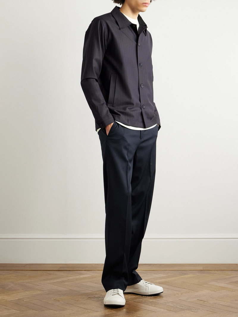 NN07 Zander 1088 Pinstriped Recycled Woven Shirt Navy outlook