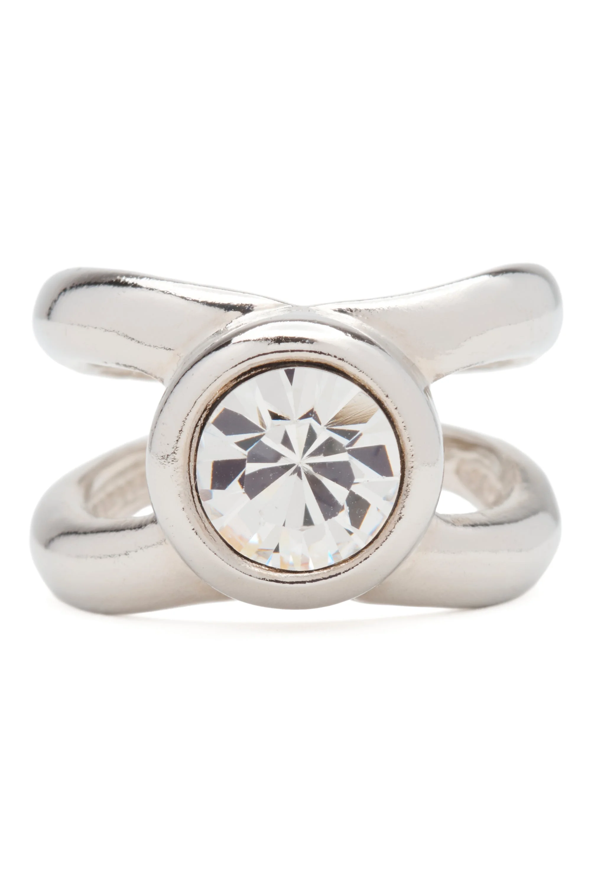 SILVER CLEAR CULLEN RING - 1