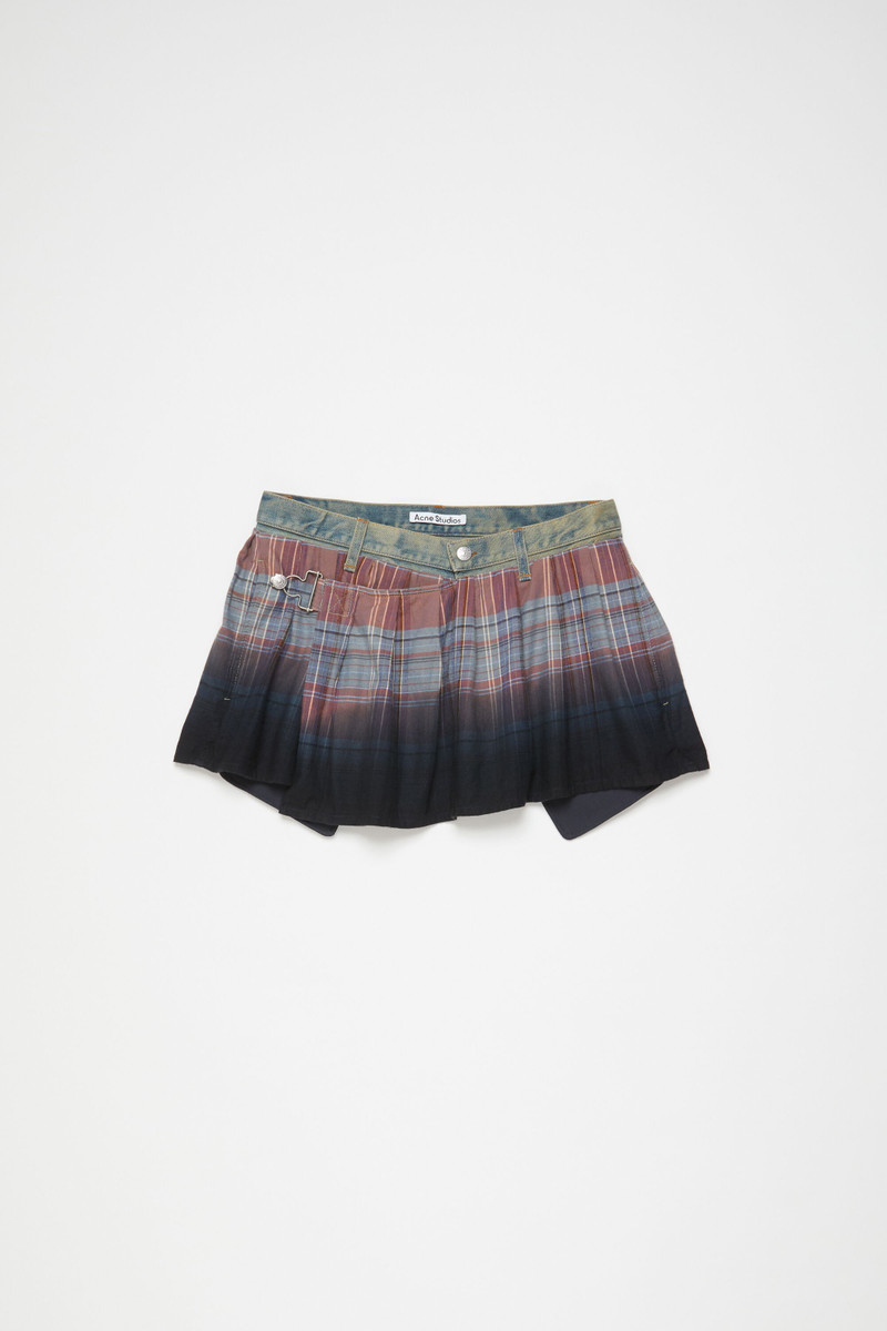 Flannel skirt - Blue/multi 7