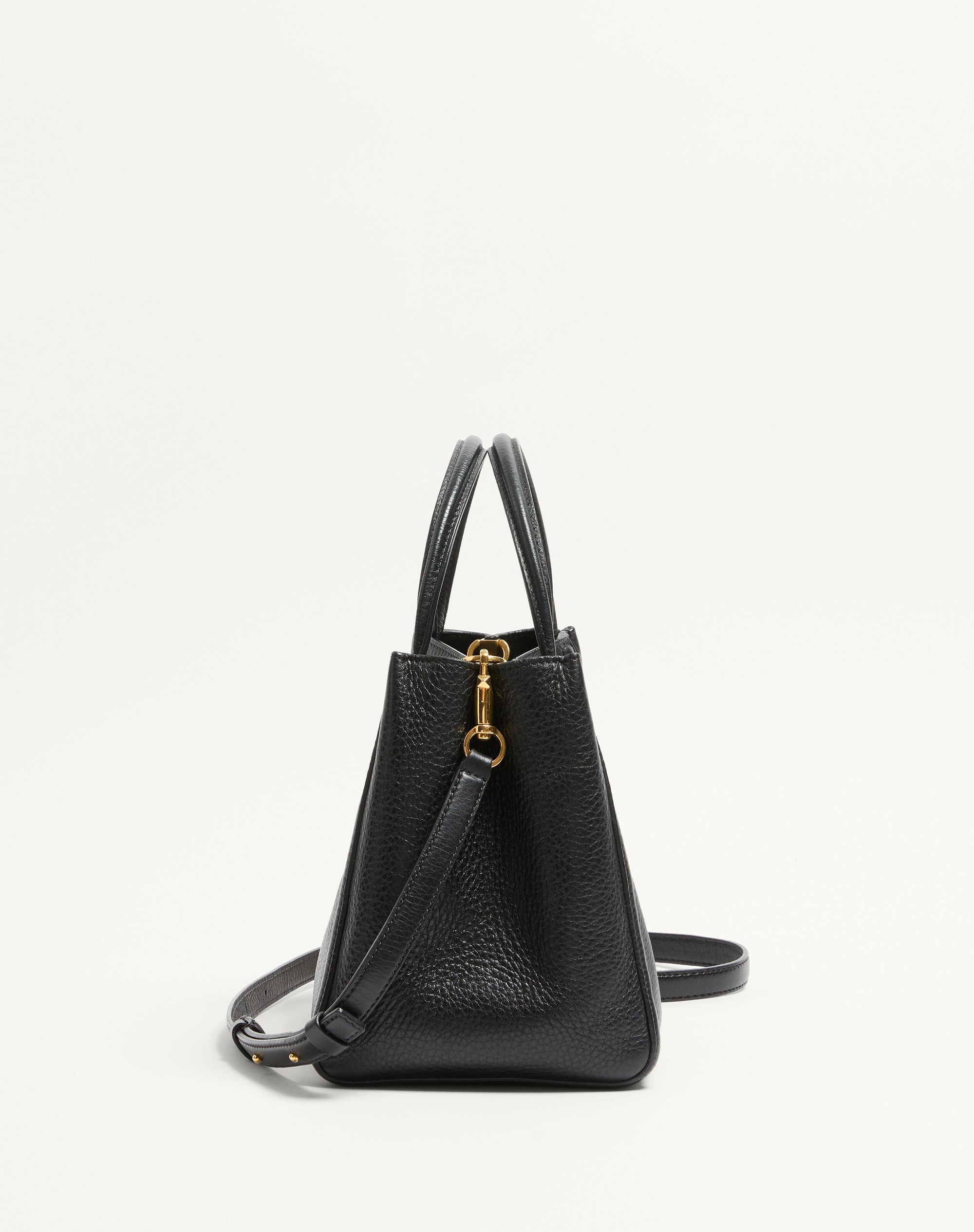 VALENTINO GARAVANI ALLTIME MEDIUM HANDBAG IN GRAINY CALFSKIN - 3