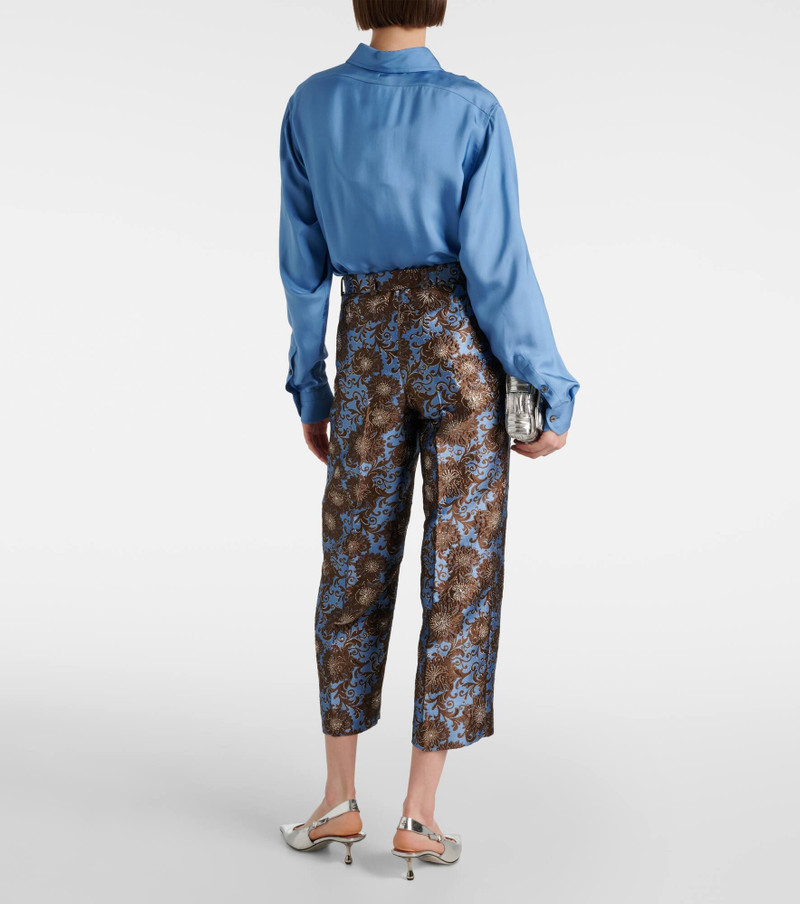 Elio floral jacquard straight pants 3