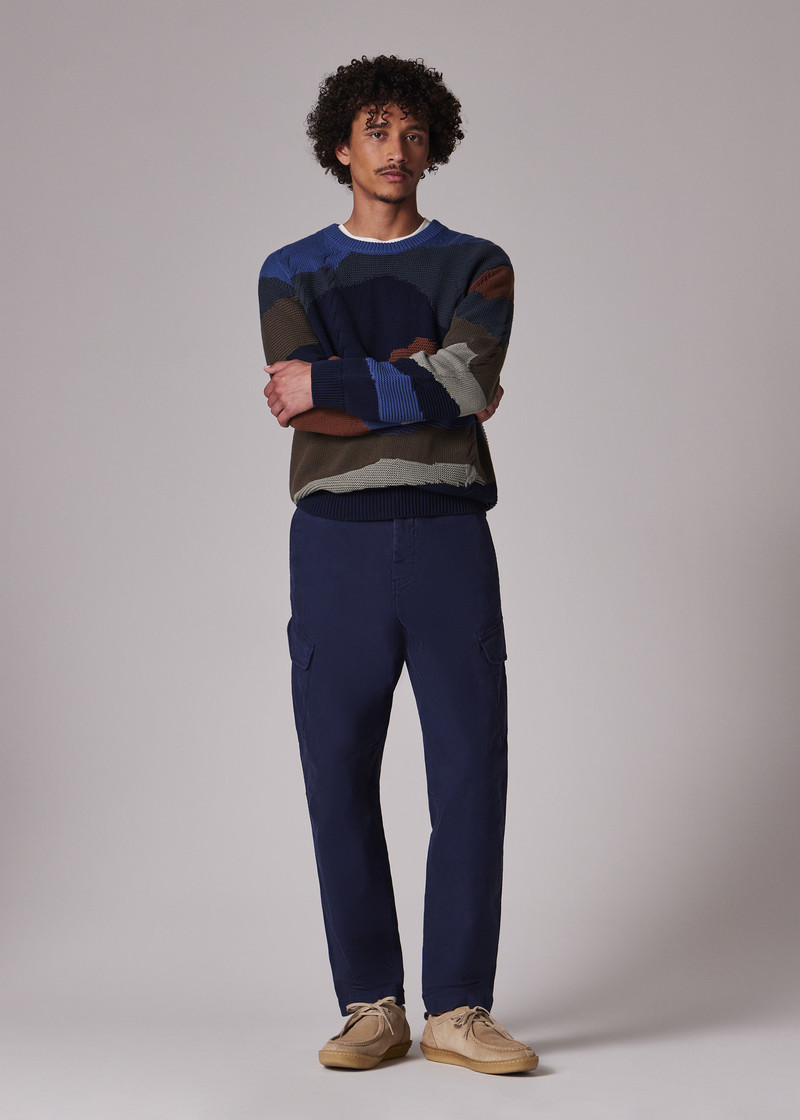 'Mountains' Intarsia Cotton Sweater 5