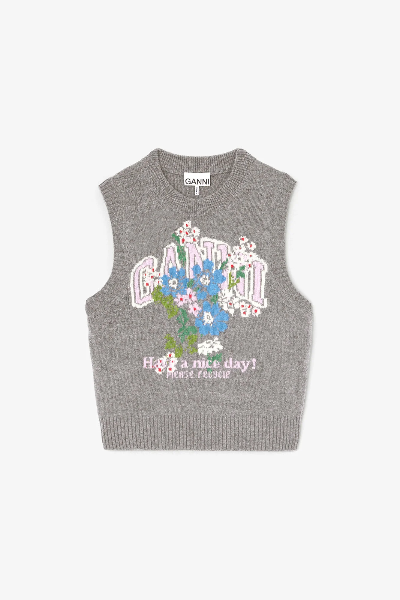 VEST WITH FLOWERS - 1
