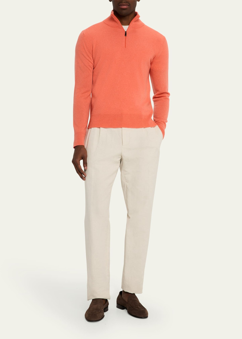 massimo alba Men's Cashmere Half-Zip Sweater outlook