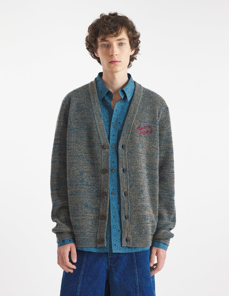MAISON KITSUNE HANDWRITING COMFORT CARDIGAN 3