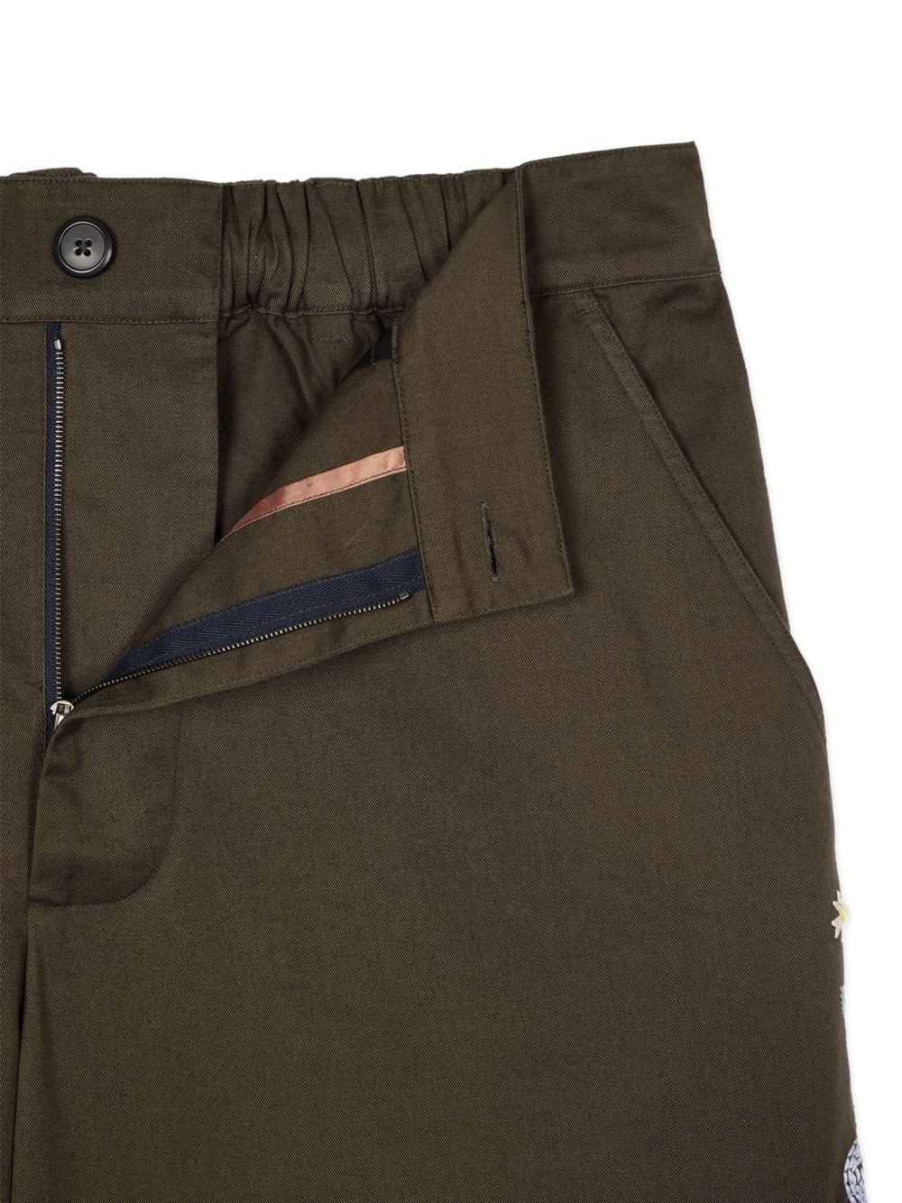 EMBROIDERED COTTON SHORTS - 3