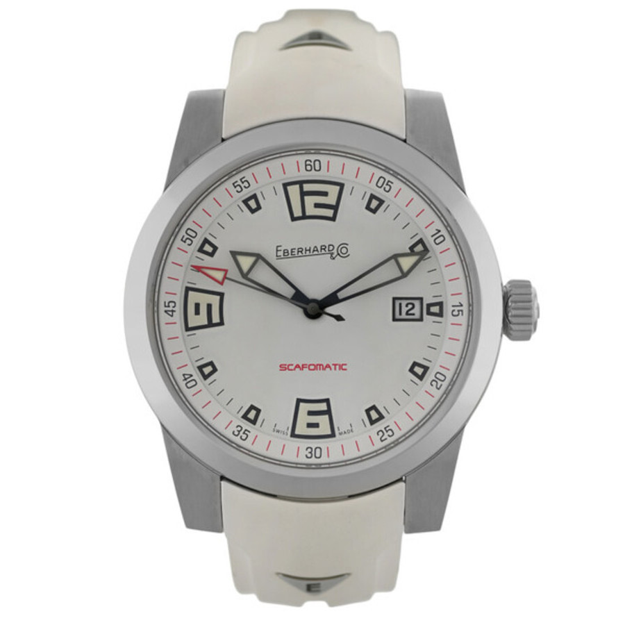 Eberhard And Co - Pre-owned Eberhard and Co Scafomatic Automatic White Dial Men's Watch 41026 - 1