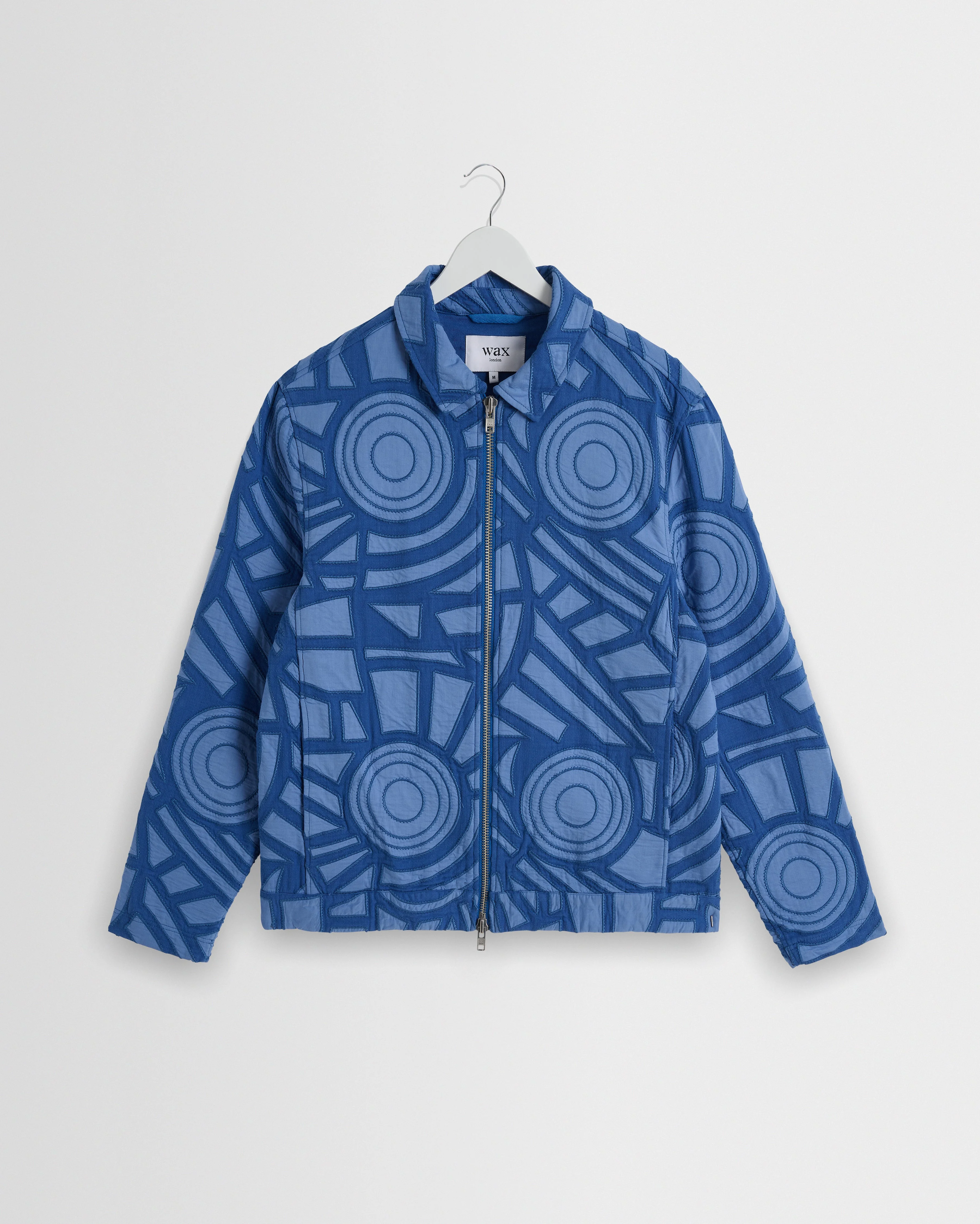 Park - Bright Blue Tonal Applique Jacket - 1