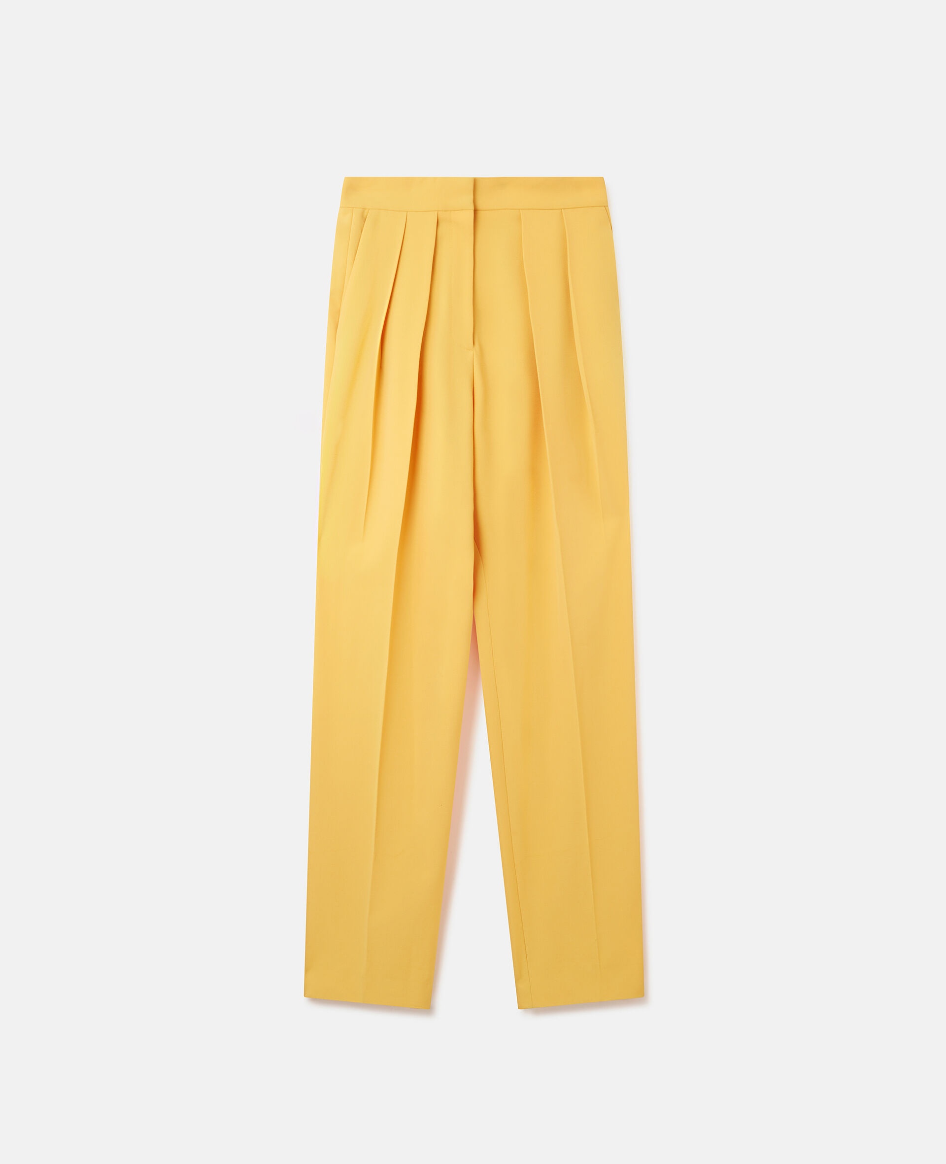 Pleat Front Straight Leg Trousers - 1