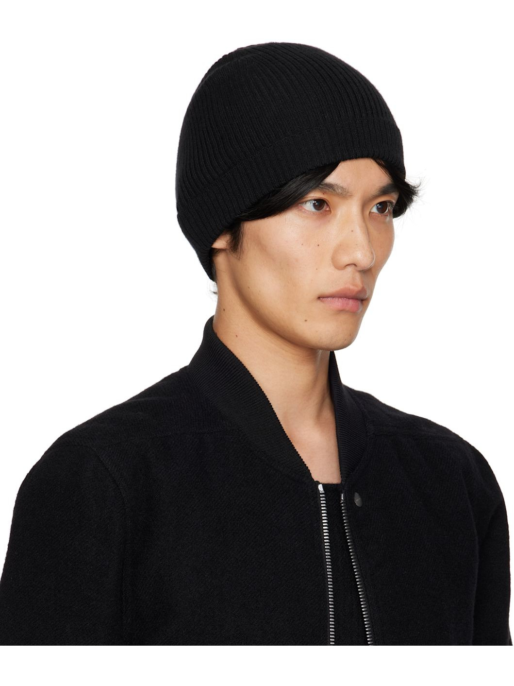 Black Concordians Ribbed Beanie - 2