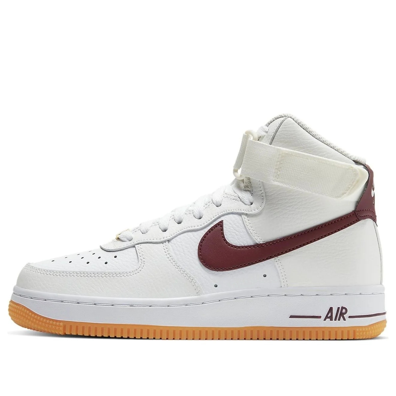 (WMNS) Nike Air Force 1 High 'White Night Maroon' 334031-113 - 1