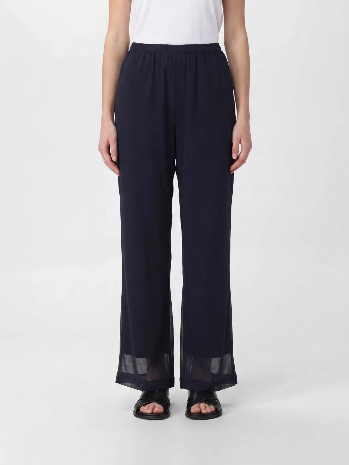 FERRAGAMO Jersey Straight Leg Trousers - 1